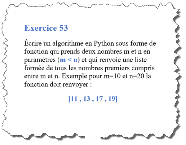 Solution Exercice Algorithme Python Qui D Termine Tous Les Nombres