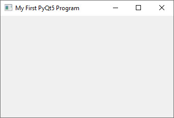 first pyqt5 window based on oop python