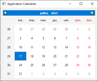 1-QCalendar-Widget-pyqt5-python python débutant