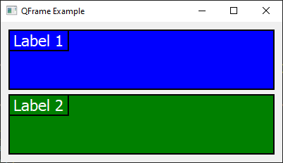 organiser les widgets PyQt5 à l'aide des QFrame - Python débutant