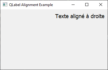 alignement method pyqt python